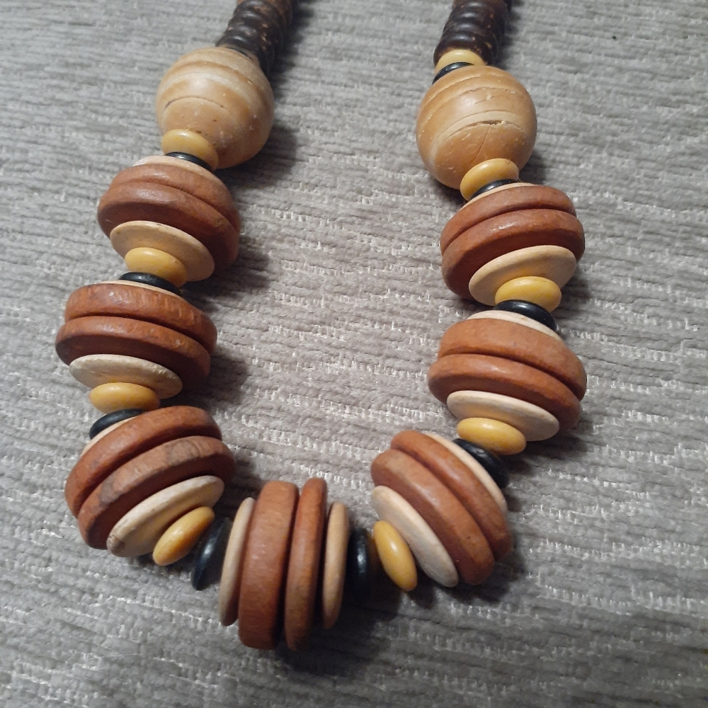 Wooden Beaded Necklace